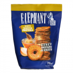 Tra&scaron;kūs krekeriai ELEPHANT su med. gars. 70 g