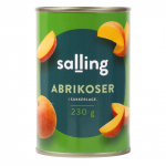 Konservuoti abrikosai SALLING, 410 g / 230 g