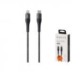 Kabelis HAVIT C - L pintas 30 W 1 m DOT 6136