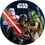 Popierinės lėk&scaron;tės &bdquo;Star Wars&ldquo; 23cm 8vnt