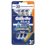 Vienkart.skustuv.GILLETTE BLUE3 RESTAGE,3vnt