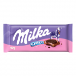 Pieninis &scaron;okolad. MILKA OREO STRAWBERRY, 92 g