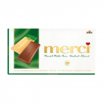 &Scaron;okoladas MERCI su lazd.ir migdolų rie&scaron;.100g