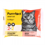 Kač. ėdal. su pauk&scaron;t. jaut. PURRRFECT, 4x100g