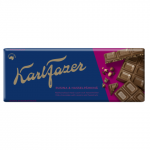 &Scaron;okoladas su raz. ir rie&scaron;. KARL FAZER, 180 g