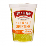 ŽEMAITIJOS natūrali grietinė, 30 %, 400 g