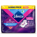 Higien. įklotai LIBRESSE ULTRA NIGHT, 26 vnt.