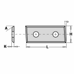 Peiliukas frezoms 28,3x12x1,5 CMT 790.283.12