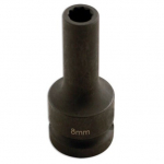 Prailginta smūginė galvutė 1/2" 8mm (10-kamp.) i&scaron;ardomiems ratlankiams