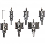 Gręžimo karūnų rinkinys metalui 22-65mm (TCT)