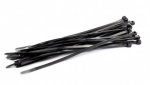 Nailono dirželiai 3,6x300mm 100vnt Juodi