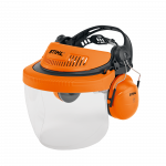 Stihl Skydelis veido apsaugai su ausinėmis ir kaktos nuo saulės apsauga