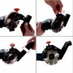 SVP T-noVa Pjovimo dulkių nusiurbimo priedas 125mm kampiniui