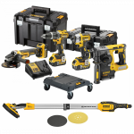 DCK422P3T DeWALT 18V combo rinkinys (3x5.0 Ah) + DCE800N 18V sienų ir lubų &scaron;lifuoklis "žirafa" + DOVANA!