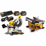 DHS780Y2A DeWALT FLEXVOLT 54V XPS skersinio pjovimo staklės + DCS7485N i&scaron;ilginio pjovimo staklės