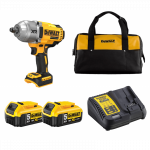 DCF900P2C DeWALT 18V smūginis veržliasukis 1/2" (2x5.0 Ah)