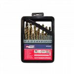 AW42220IP AWTOOLS HSS-Co metalo grąžtų su kobaltu rinkinys 1,0&ndash;10,0 mm (19 vnt.)