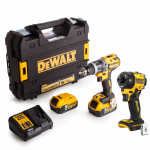 DCD796P2 DeWALT 18V suktuvas &ndash; smūginis gręžtuvas (2x5.0 Ah) + DCF870N 18V smūginis suktuvas
