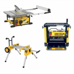 DeWALT DW733 + DWE7492 + DE7400 rinkinys medžio meistrams