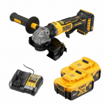 DCG404P2T DeWALT 18V kompakti&scaron;kas kampinis &scaron;lifuoklis 125 mm (2x5.0 Ah)