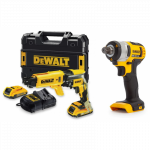 DCF809N DeWALT smūginis suktuvas + DCF620D2K gipskartonio suktuvas-gręžtuvas
