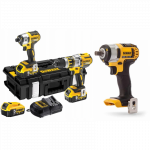 DCK266P3 DeWALT 18V rinkinys DCF887 smūginis suktuvas + DCD796 suktuvas-gręžtuvas + DCF880N smūginis veržliasukis