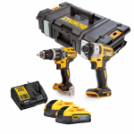 DCK266H2 DeWALT 18V smūginis suktuvas + suktuvas-gręžtuvas (2x5.0 Ah) + DOVANA!