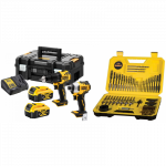 DCK2062M2T DeWALT 18V suktuvų-gręžtuvų rinkinys + DT71563 gražtų ir sukimo antgalių komplektas