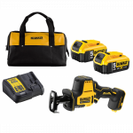 DCS369P2C DeWALT 18V tiesinis pjūklas (2x5.0 Ah)
