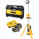 DWST1-75659 DeWALT TOUGHSYSTEM radijas + DCL079 prožektorius + 2 x DCB546 + DCB118 FLEXVOLT 54V akumuliatoriai ir įkroviklis