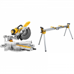 DWS727 DeWALT skersinio pjovimo staklės (250mm) + DE7023 pjūklo stalas
