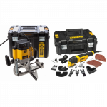 DWE315KT DeWALT daugiafunkcinis įrankis + DW625EKT kintamo greičio freza 2000 W