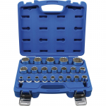 Galvučių rinkinys 12vnt. (1/2", 6-kampės, 10,11,12,13,14,15,16,17,18,19,21,22mm) (plok&scaron;tėje) AVTODELO 398 (39854, BALTWERK)