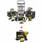 DCK892P4 DeWALT 18 V XR Li-Ion 5.0 Ah 8 ĮRANKIŲ RINKINYS + DeWALT viniakalė