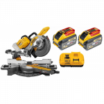DCS727X2 DeWALT FLEXVOLT 54V skersinio pjovimo staklės (2x9.0 Ah)