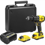 SFMCD715D2K  Stanley V20, 18V smūginis suktuvas-gręžtuvas (2x2.0 Ah)