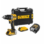 DCD805D2T DeWALT 18V XR akumuliatorinis smūginis gręžtuvas-suktuvas (2x2.0Ah)