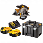 DCS391P2 DeWALT 18V diskinis pjūklas 165 mm (2x5.0 Ah)