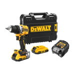 DCD800D2T DeWALT 18V XR akumuliatorinis suktuvas-gręžtuvas (2x2.0Ah)