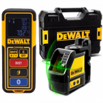 DW0889CG DeWALT kryžminis lazerinis nivelyras + DW099S atstumų matuoklis
