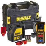 DW0889 DeWALT kryžminis lazerinis nivelyras + DW099S atstumų matuoklis