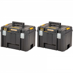 2 x DWST83346-1 DeWALT TSTAK 2.0 didelė įrankių dėžė