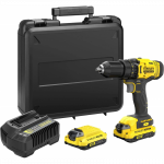 SFMCD700C2K Stanley V20, 18V suktuvas-gręžtuvas (2x1.5 Ah)