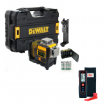 DCE089GNT DeWALT kryžminių linijų lazeris + Leica Disto D110 lazerinis atstumų matuoklis (60 m) + DOVANA!