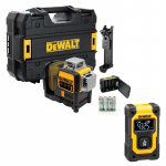 DCE089RNT DeWALT kryžminių linijų lazeris + DW055PL DeWALT lazerinis atstumų matuoklis (16 m) +  DOVANA!