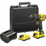 SFMCD720D2K Stanley V20, 18V suktuvas-gręžtuvas (2x2.0 Ah)