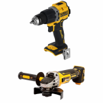 DCD799N DeWALT 18V suktuvas-smūginis gręžtuvas + DCG405N DeWALT 18V kampinis &scaron;lifuoklis