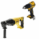 DCD799N DeWALT 18V suktuvas-smūginis gręžtuvas + DCH133N DeWALT 18V SDS-Plus perforatorius