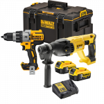 DCH133P2 DeWALT 18V perforatorius + DCD996N suktuvas-gręžtuvas + TOUGHSYSTEM 2.0 dėžė
