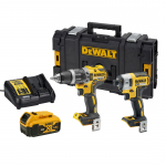 DCK268P1 DeWALT 18V suktuvų rinkinys (1x5.0 Ah) + DOVANA!